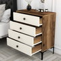 Hanah Home Lizbon 540 Cómoda Nogal y Crema
